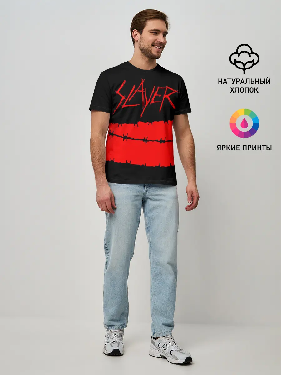 Мужская базовая футболка / SLAYER