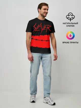Мужская базовая футболка / SLAYER
