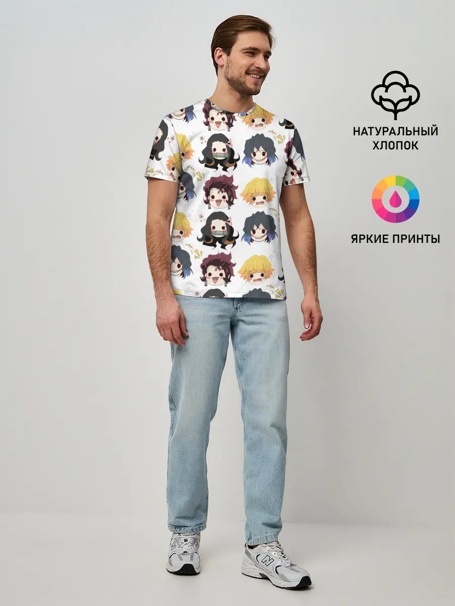 Мужская базовая футболка / Клинок, рассекающий демонов