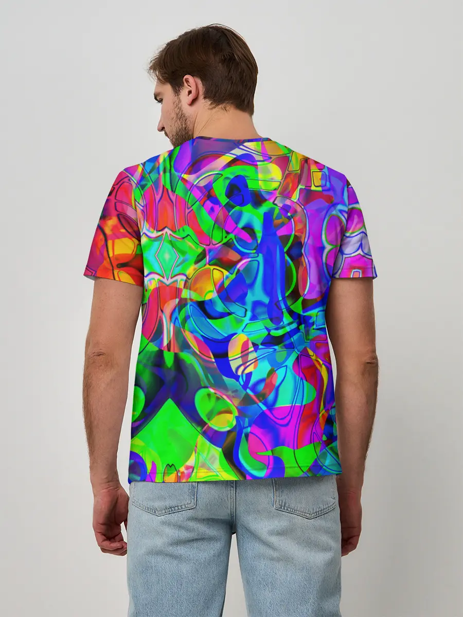 Мужская базовая футболка / НЕОНОВЫЕ КРАСКИ