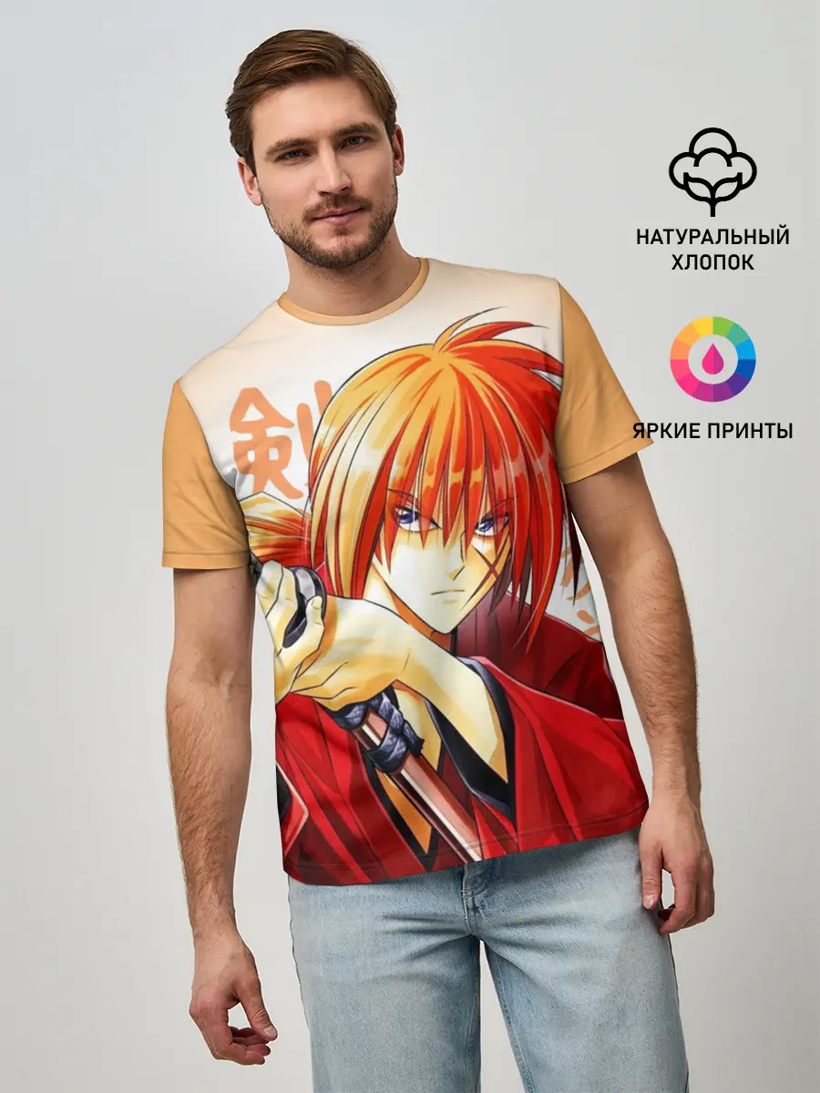 Мужская базовая футболка / Химура - Бродяга Кэнсин