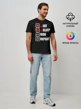 Мужская базовая футболка / Ride black