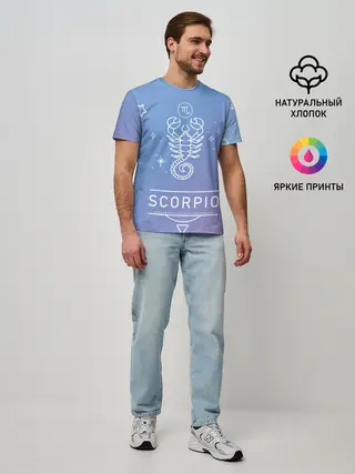 Мужская базовая футболка / Знак Скорпион