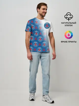 Мужская базовая футболка / ФК ПСЖ / PARIS SAINT GERMAIN