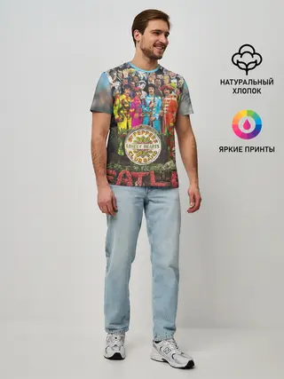 Мужская базовая футболка / THE BEATLES