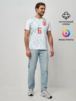 Мужская базовая футболка / Iniesta away WC 2018