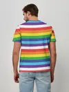 Мужская базовая футболка / Радужные полосы
