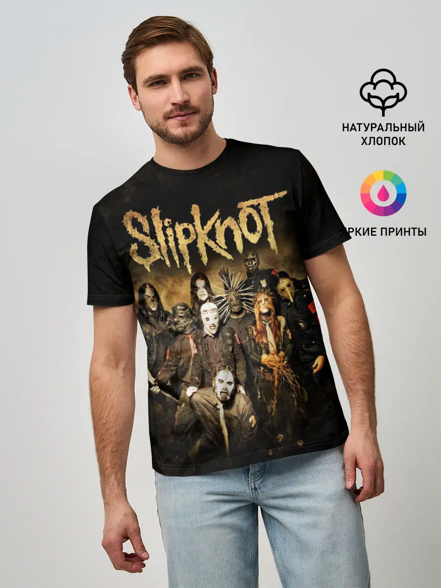 Мужская базовая футболка / Slipknot