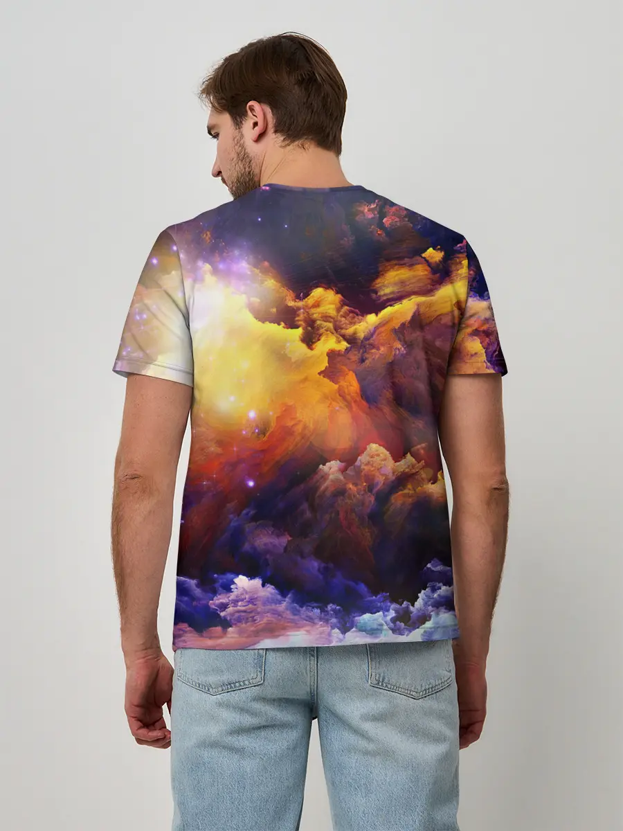 Мужская базовая футболка / Яркий свет