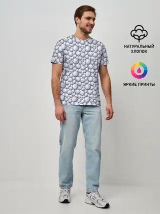 Мужская базовая футболка / Волейбольные Мячи