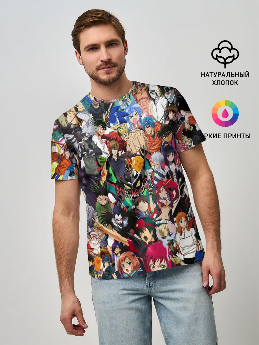 Мужская базовая футболка / ANIME HEROES | АНИМЕ ГЕРОИ