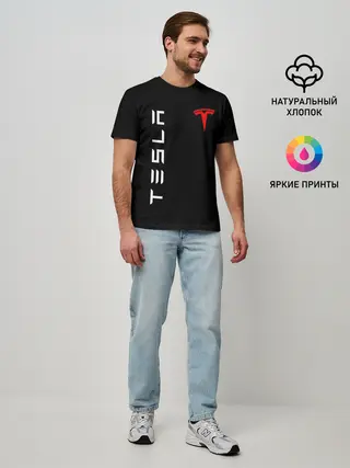 Мужская базовая футболка / TESLA