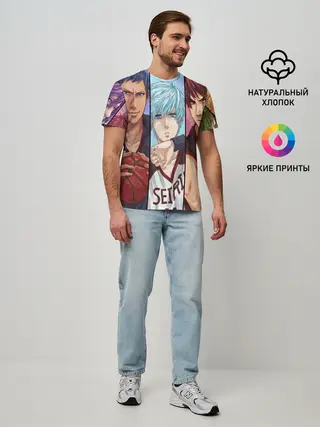 Мужская базовая футболка / Kurokos Basketball