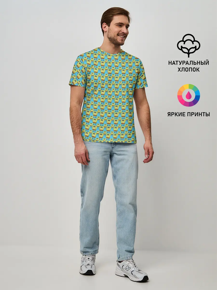 Мужская базовая футболка / SpongeBob