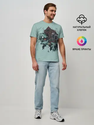 Мужская базовая футболка / Домик Сквиртла