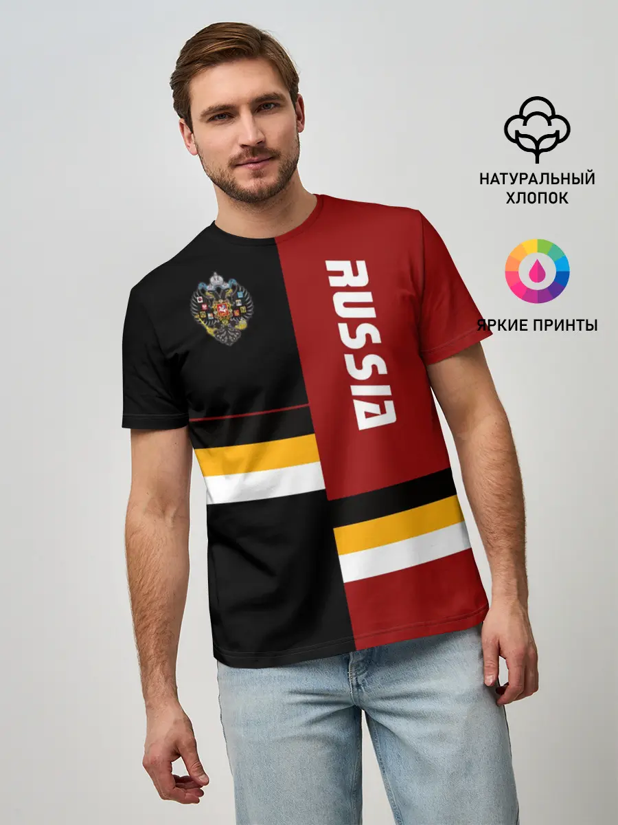 Мужская базовая футболка / Russia