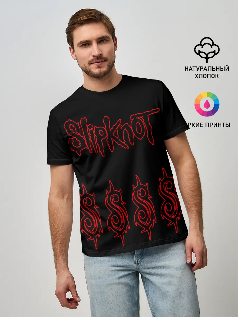 Мужская базовая футболка / Slipknot