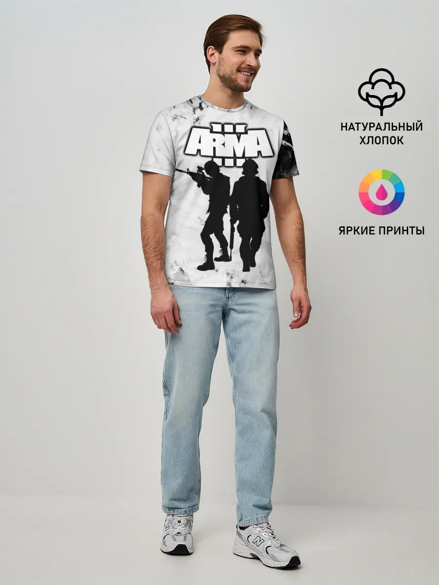 Мужская базовая футболка / Arma / Арма,Tactical Simulator