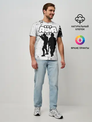 Мужская базовая футболка / Arma / Арма,Tactical Simulator