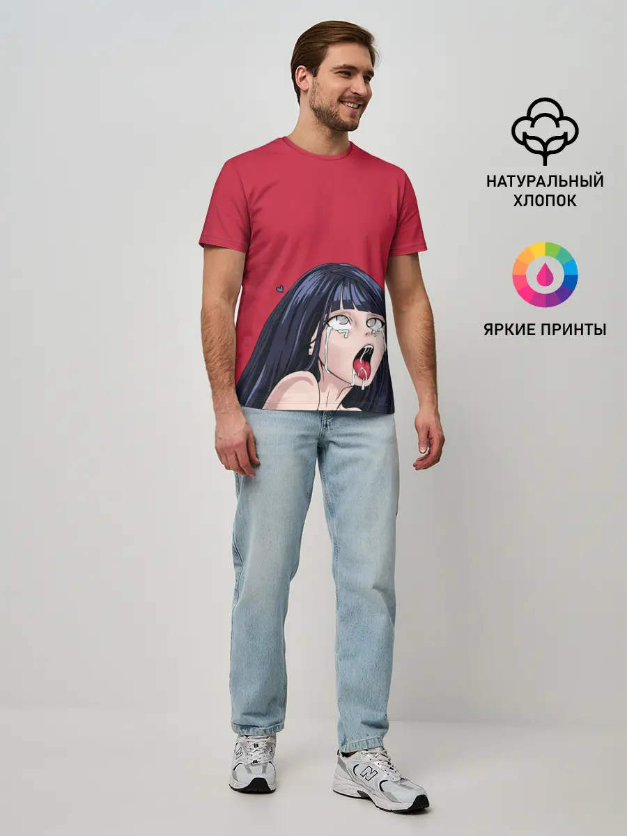 Мужская базовая футболка / ХИНАТА АХЕГАО | AHEGAO