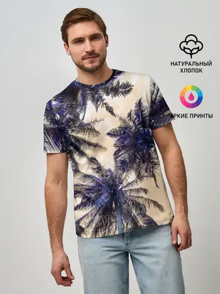 Мужская базовая футболка / Тропики