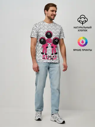 Мужская базовая футболка / Игра в кальмара / Squid Game/