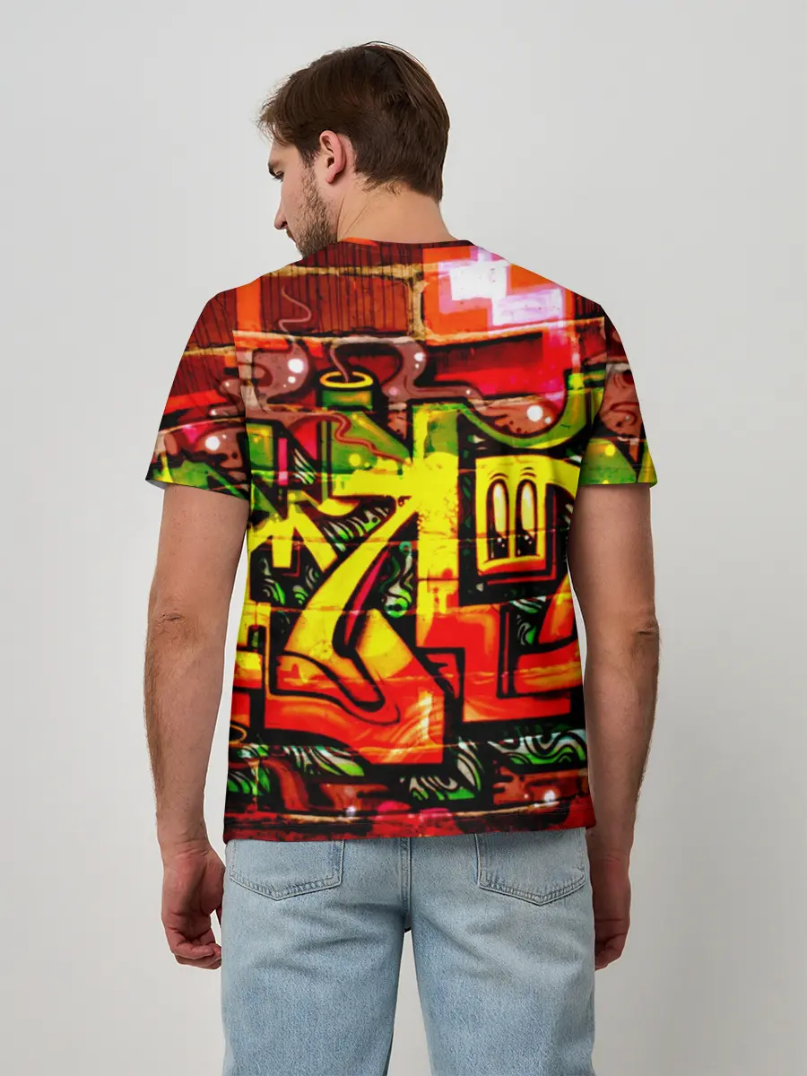 Мужская базовая футболка / Граффити