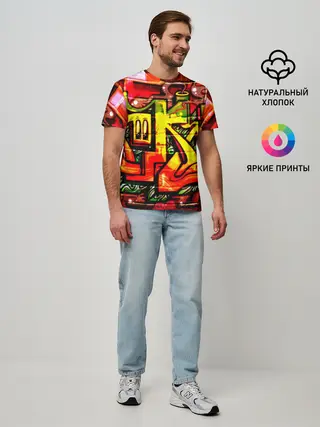 Мужская базовая футболка / Граффити