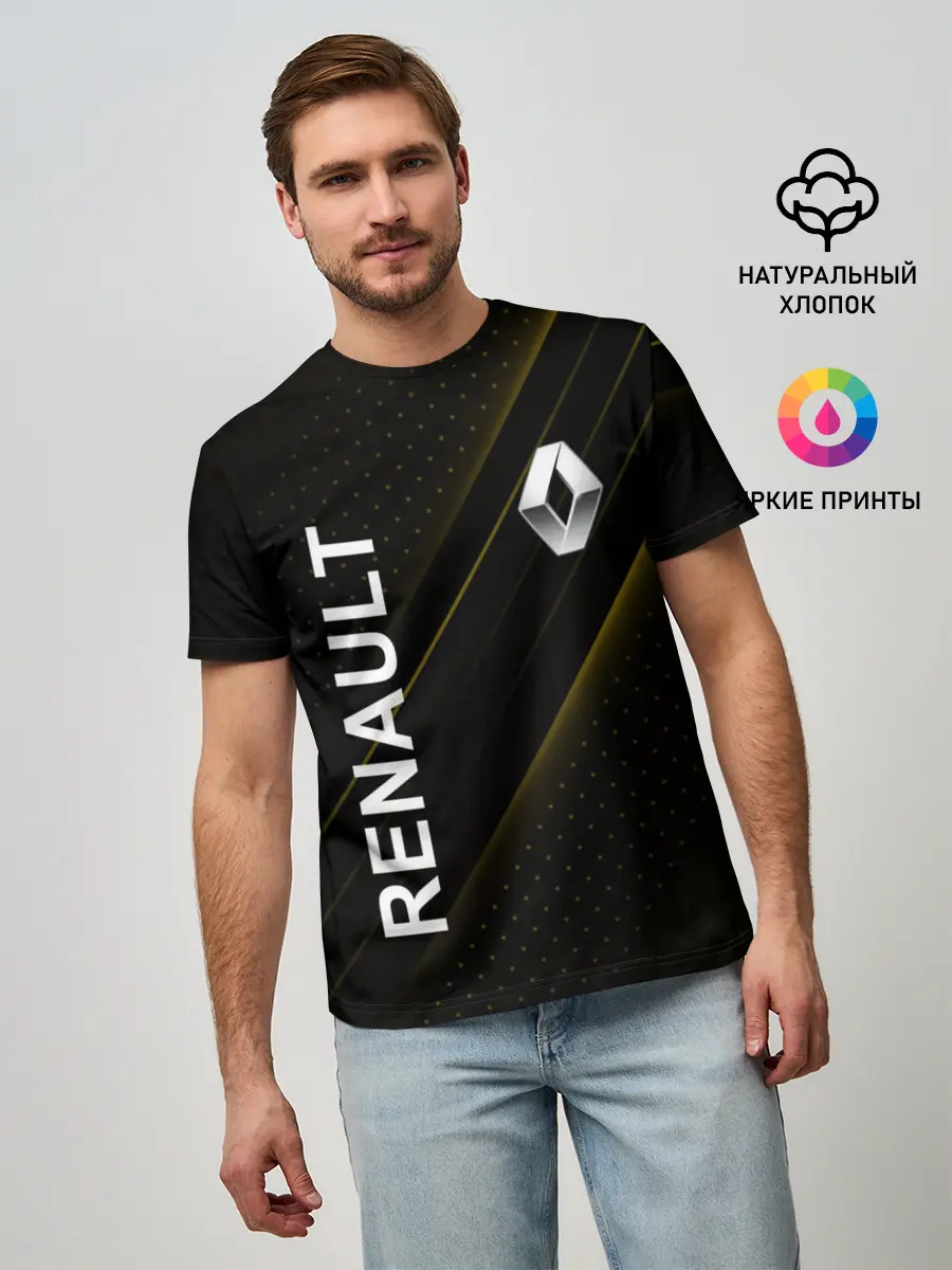 Мужская базовая футболка / Рено, авто