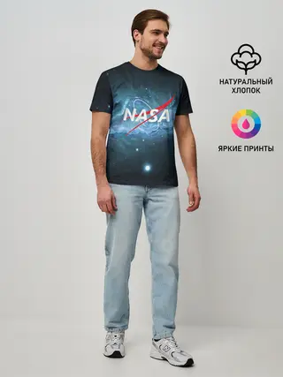 Мужская базовая футболка / NASA