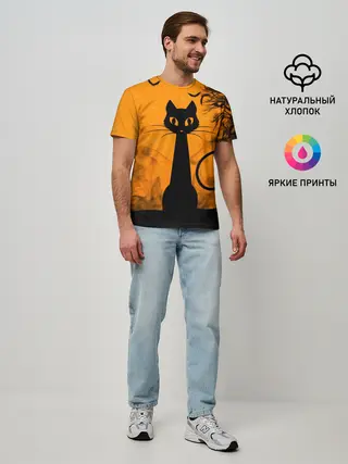 Мужская базовая футболка / Halloween