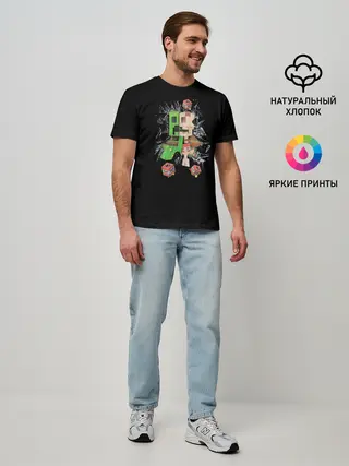 Мужская базовая футболка / Скелет