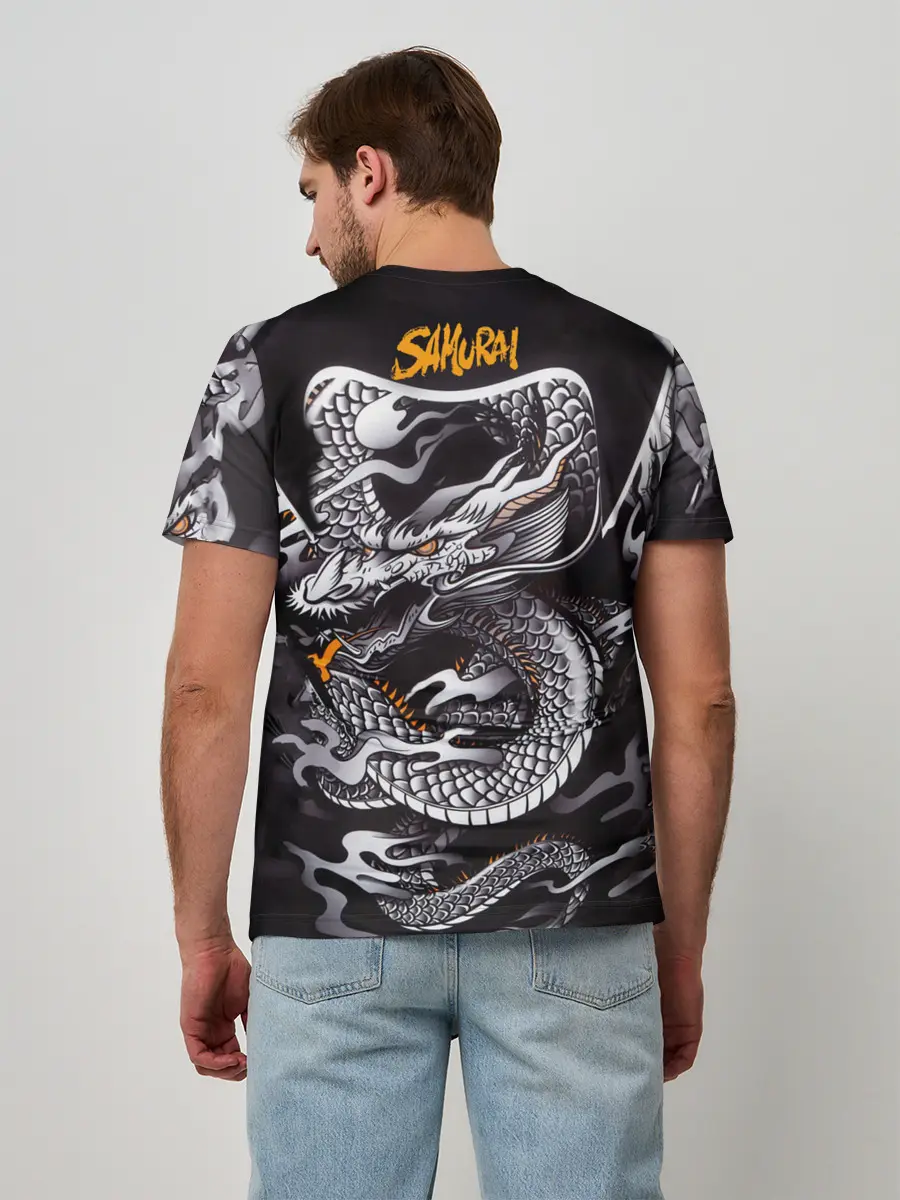 Мужская базовая футболка / Самурай