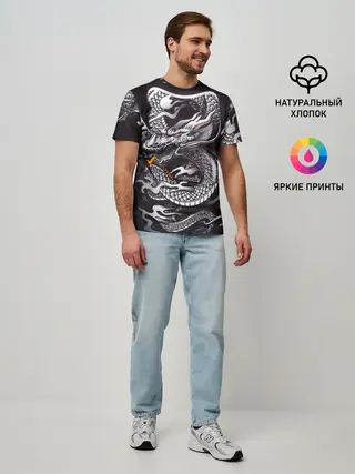 Мужская базовая футболка / Самурай