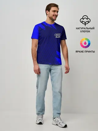 Мужская базовая футболка / AUDI