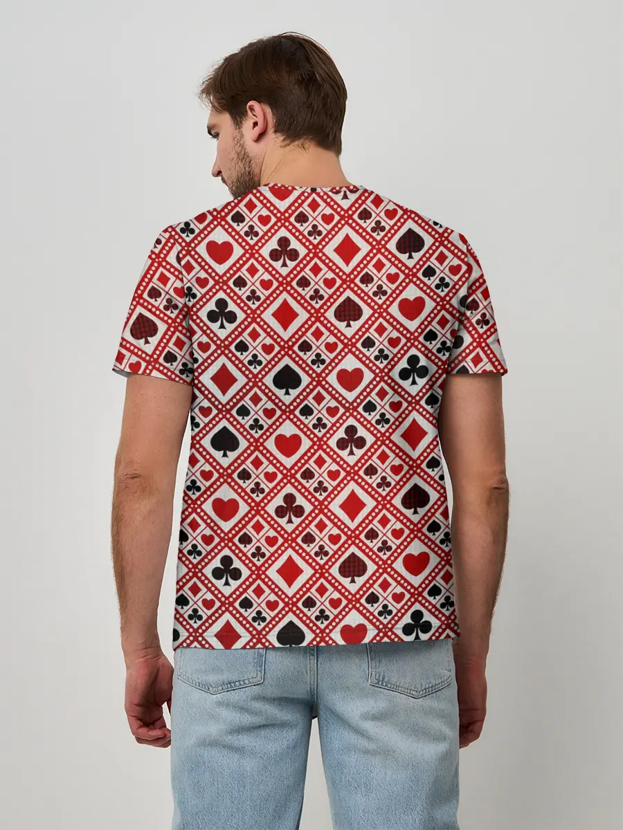 Мужская базовая футболка / Картёжник