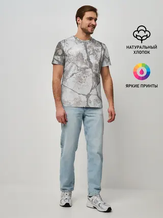 Мужская базовая футболка / Лунный камень