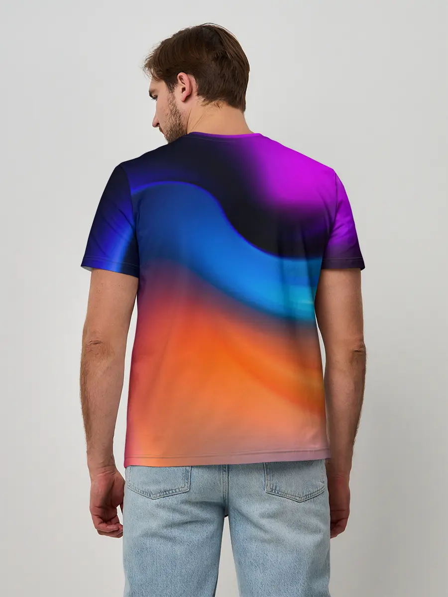 Мужская базовая футболка / Цветной шум