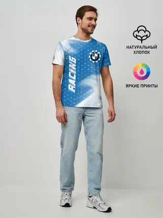 Мужская базовая футболка / БМВ - Пламя