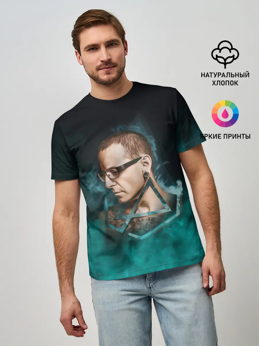 Мужская базовая футболка / CHESTER | LINKIN PARK | ЛИНКИН ПАРК