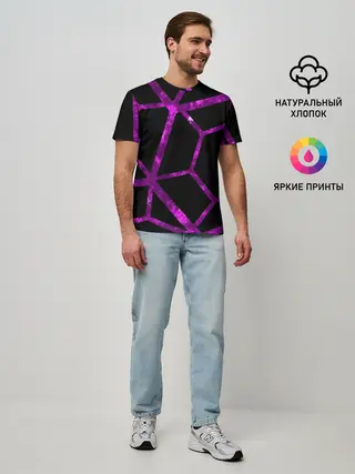 Мужская базовая футболка / Hexagon