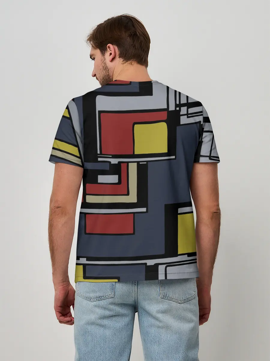 Мужская базовая футболка / Геометрия