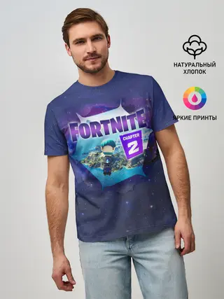 Мужская базовая футболка / Fortnite