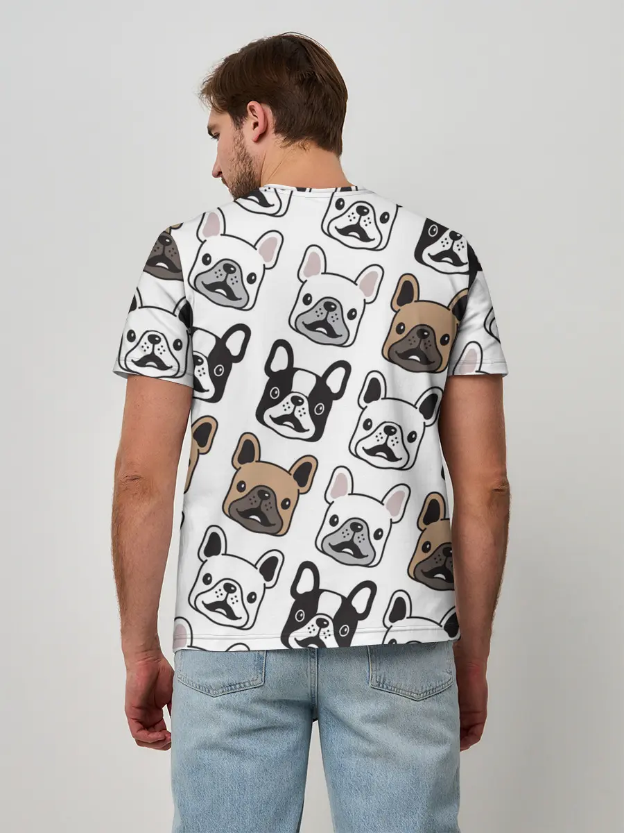 Мужская базовая футболка / БОСТОН ТЕРЬЕР | BOSTON TERRIER
