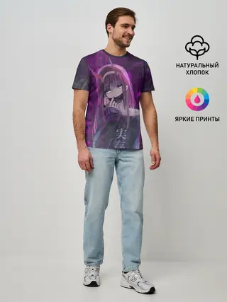 Мужская базовая футболка / Zero Two in mask