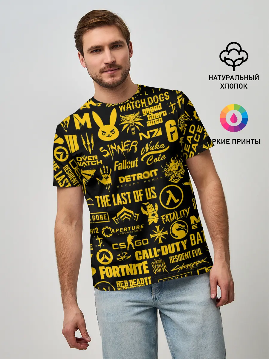 Мужская базовая футболка / ЛОГОТИПЫ ИГР
