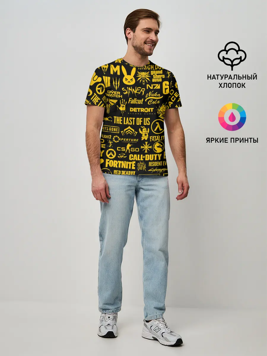 Мужская базовая футболка / ЛОГОТИПЫ ИГР