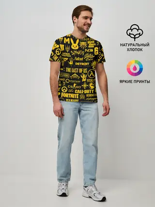 Мужская базовая футболка / ЛОГОТИПЫ ИГР