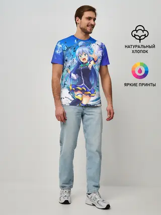 Мужская базовая футболка / Aqua Beach