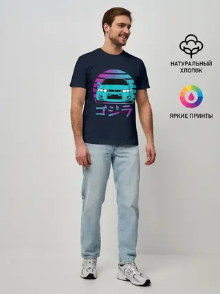 Мужская базовая футболка / Skyline R33